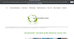 Desktop Screenshot of gemeinschaftlich-leben.net