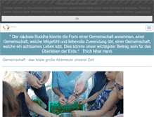 Tablet Screenshot of gemeinschaftlich-leben.net